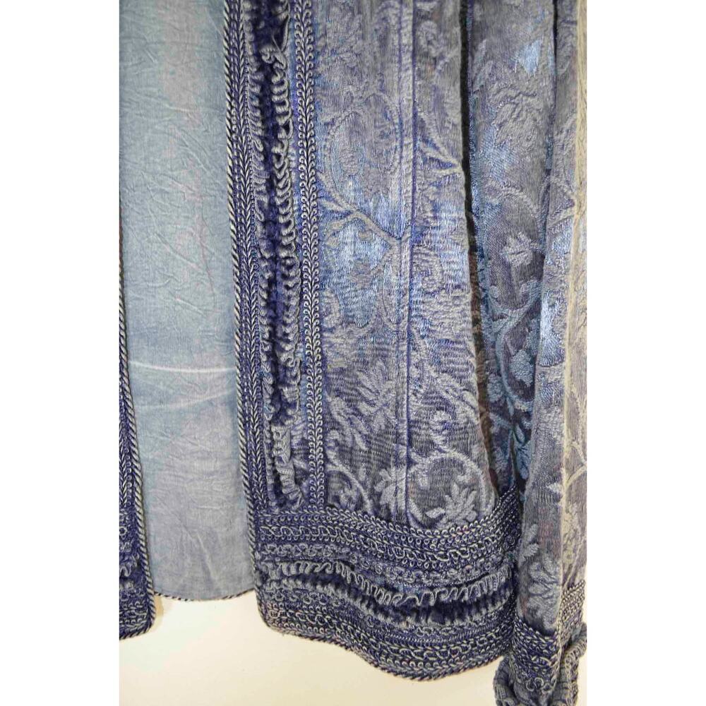 Y2K Tapestry Embroidered Denim Jacket - Picture 6 of 7